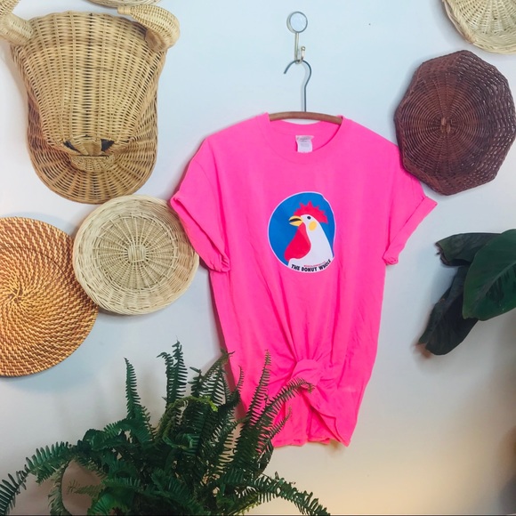 vtg vsco 90s donut rooster oversized tee - Picture 4 of 4